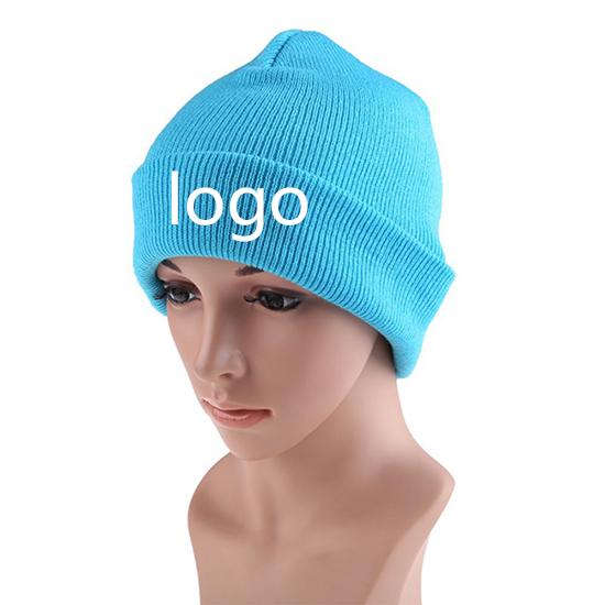 Fashion Beanie Hats Embroidery Logos Custom Winter Knit Cap for Men & Women Beanie Knitted Caps