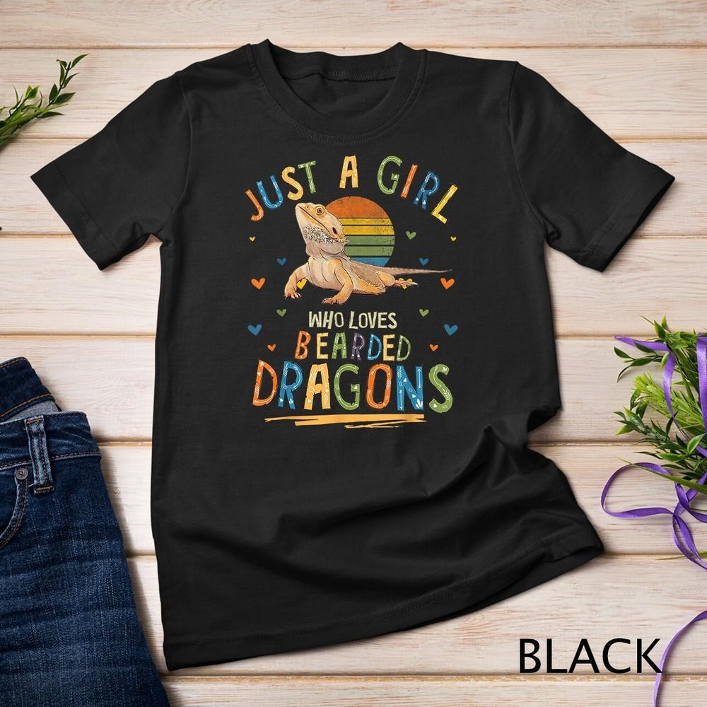Just a Girl Who Loves Bearded Dragons T-Shirt Unisex T-shirt L