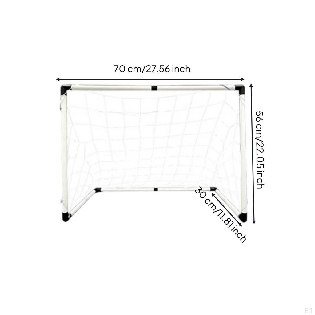 Soccer Goal with Net Detachable PVC Stable for Backyard, Kids