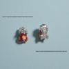 Sterling Silver Pixiu Pendant & Beaded DIY Woven Rope Bracelet with Spacer Beads - Silver Jewelry Accessories