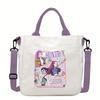 Anime Cartoon Shoulder Bag Versatile Commuter Portable Messenger Bag Women'S Large-Capacity Canvas Handbag