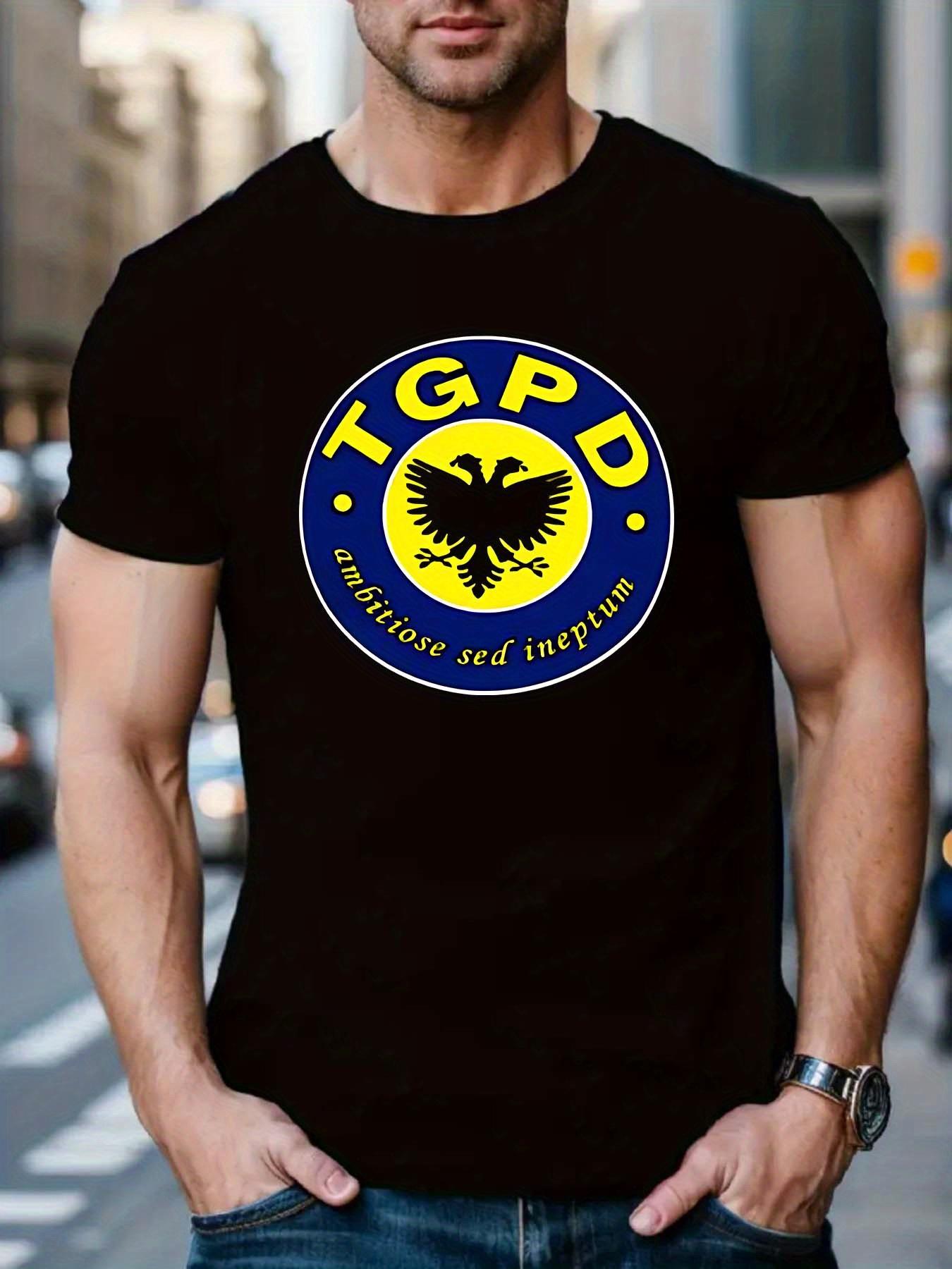 Casual Short-Sleeve T-shirt - Breathable Polyester XXXXL