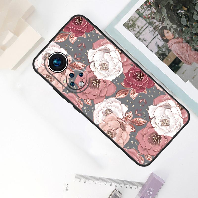 Love Rose Gold Style Case For Honor Magic 6 Pro 5 7 Lite Cover For Honor 400 200 50 70 90 X9 X8a X8b X9a X9b X9c