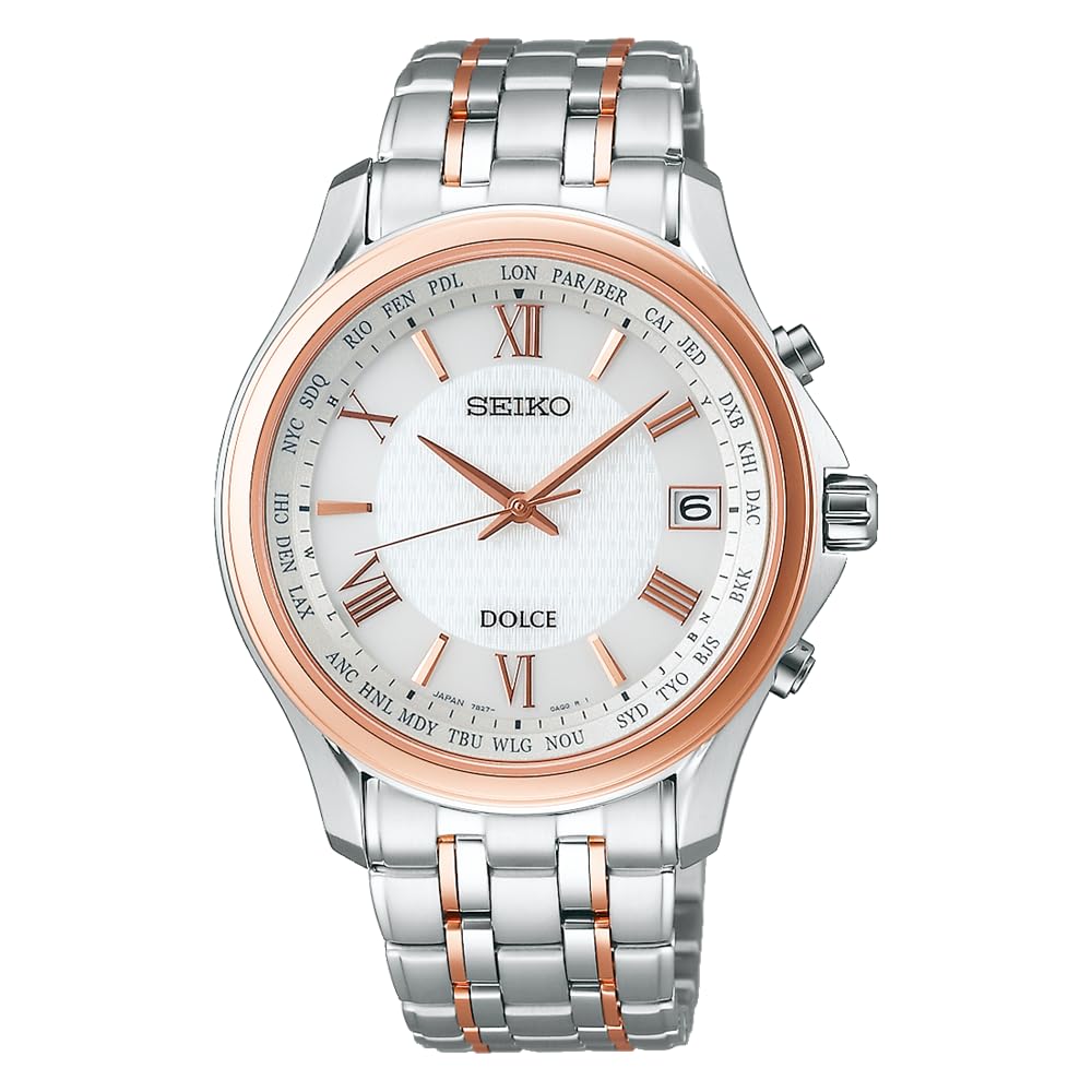 

Dolce Solar Radio Titanium Model Platinum Diamond Shield White Dial Curved Sapphire Glass SADZ202 Silver [Seiko Watch] Чоловічі