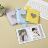3 Inch Heart Hollow Photocard Holder 40 Pockets Portable Love Design Photo Album for K- Idol Card Collection
