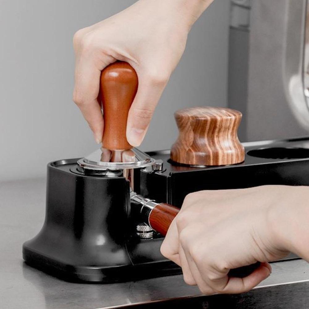 Anti Slip Base Coffee Tamping Station Tamper Mat Stand Kitchen Counter Use