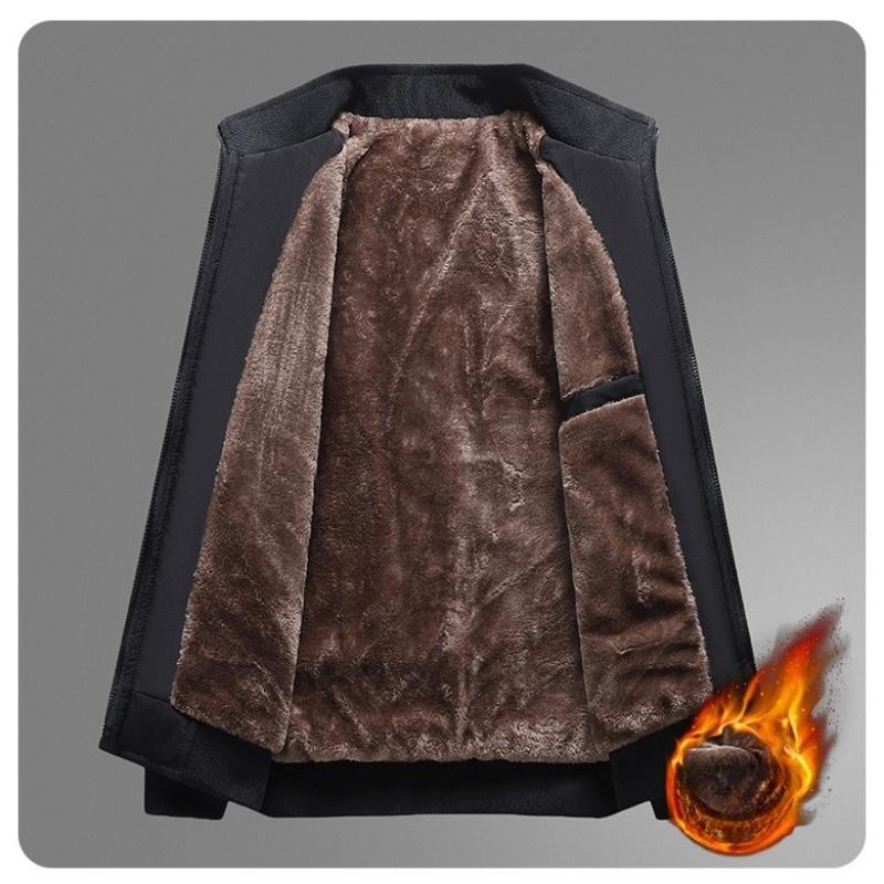 Men Windbreaker Streetwear Winter Fleece Jackets Thicken Warm Varsity Jacket Coat For Men Parkas Overcoats