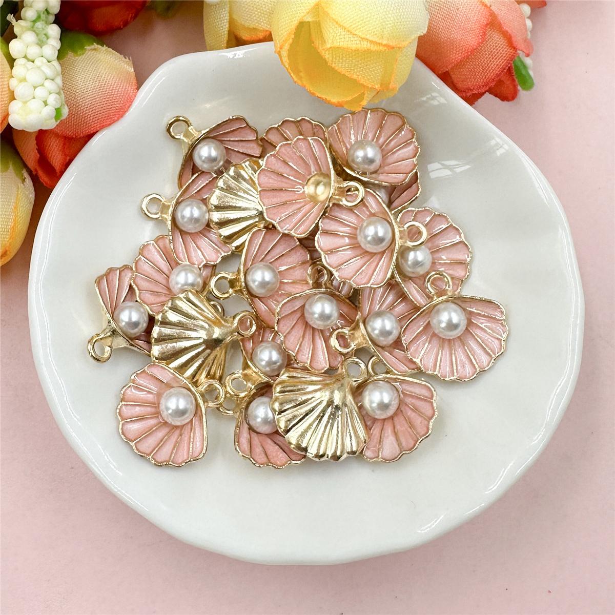 

Сплав 20cps 14,5 * 15,5 мм аксессуары ювелирные изделия жемчужная ракушка капающая масляная подвеска ручная работа серьги подвеска ожерелье 20cps about 14.5*15.5mm розовый