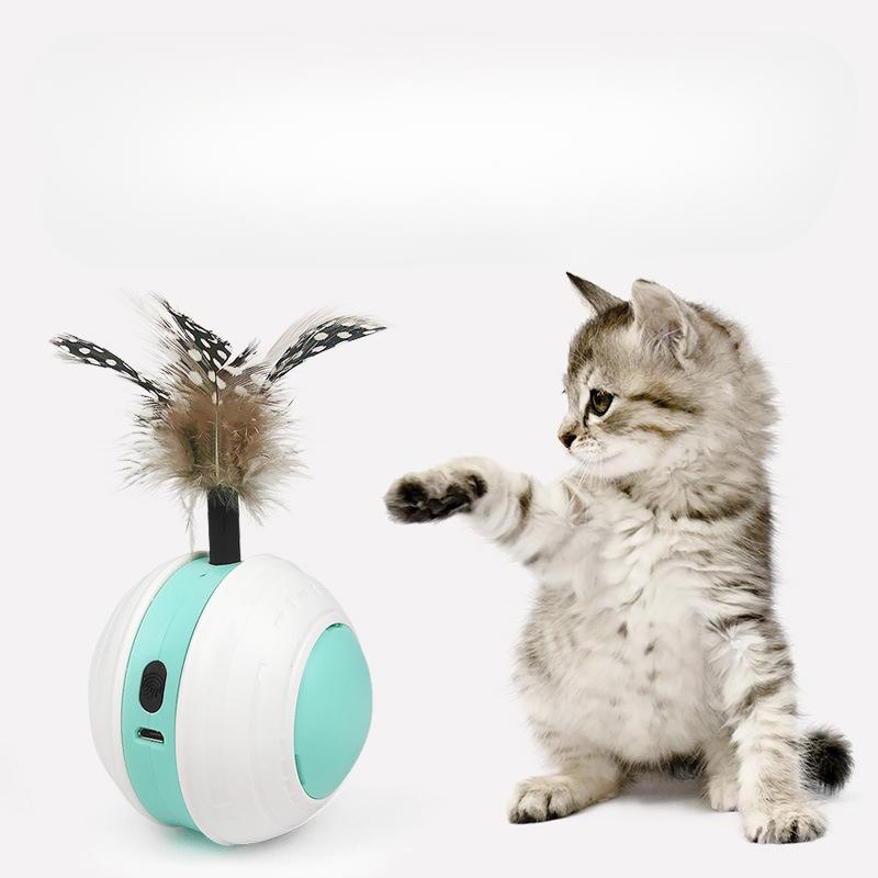 Cat Toy  Pet Outdoor Sports Ball  LED Light-emitting Cat Ball USB Charging Cat Self-entertainment  Boredom Relief and Sound Toy