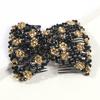 Peigne Magique Vintage Double Pince Extensible Épingles à Cheveux Perles pour Coiffure Femme