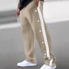 Herbst Neue Herren Jacquard-Hosen mit Struktur Einreiher und Gestreifte Lockere Große Größen Freizeit Hosen Vielseitige Jogginghosen