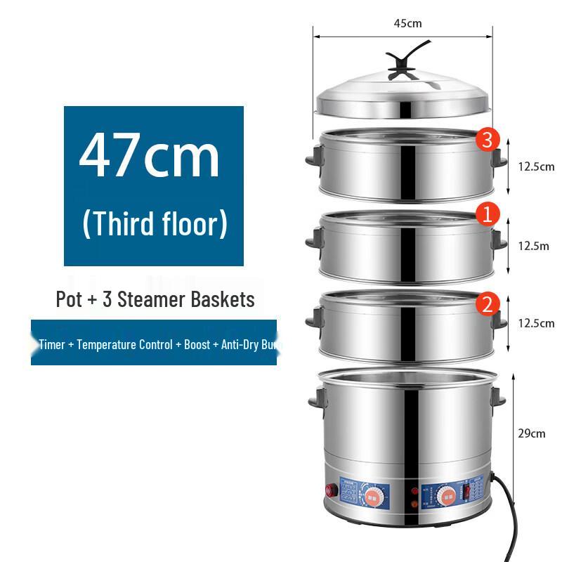 Yunduo Commercial Multi-Layer Stainless Steel Steam Cooker