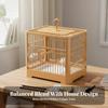 Parakeet Enclosure Easy to Clean Small Avian Enclosure Portable Avian Carrier Includes Accessories Portable Finch Carrier Sturdy