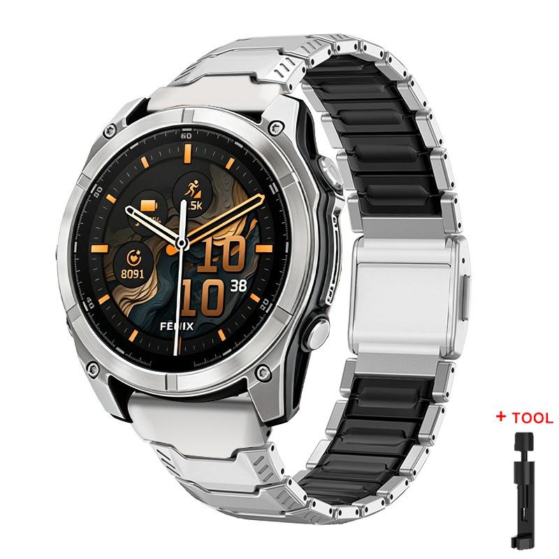 22mm 26mm Titanium Strap for Garmin Watch Fenix 8 51MM 47MM Tactix7 7X Pro Instinct 2X Enduro3 Forerunner 965 955 Metal Bracelet