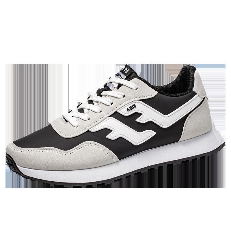 

Men s and women s new spring trend leather surface wear-resistant lightweight sports and leisure shoes men s trend classic Forrest Gump shoes 36 чёрный