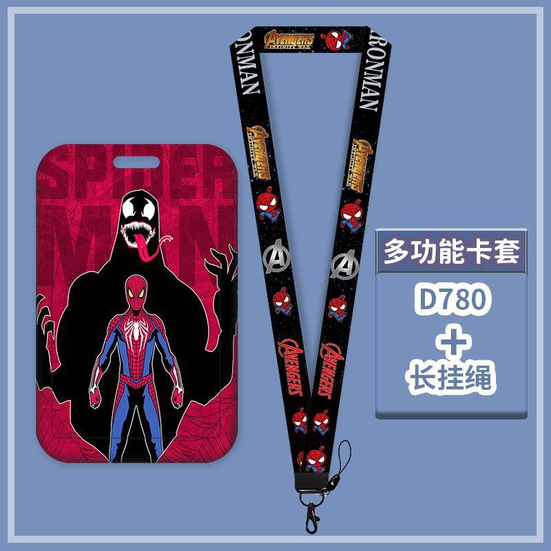 Anime Characters Card Holder Lanyard Keychain ID Credit Bus Card Cover Hang Rope Lariat Lanyard Key Rings Fans Gifts