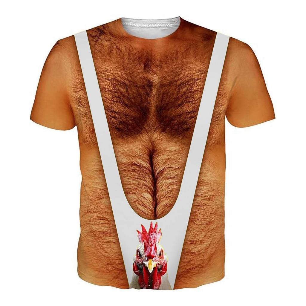 Men's Loose Fit Short Sleeve T-Shirt with Printed Graphic Design Casual Comfortable Lightweight Top for Everyday Wear