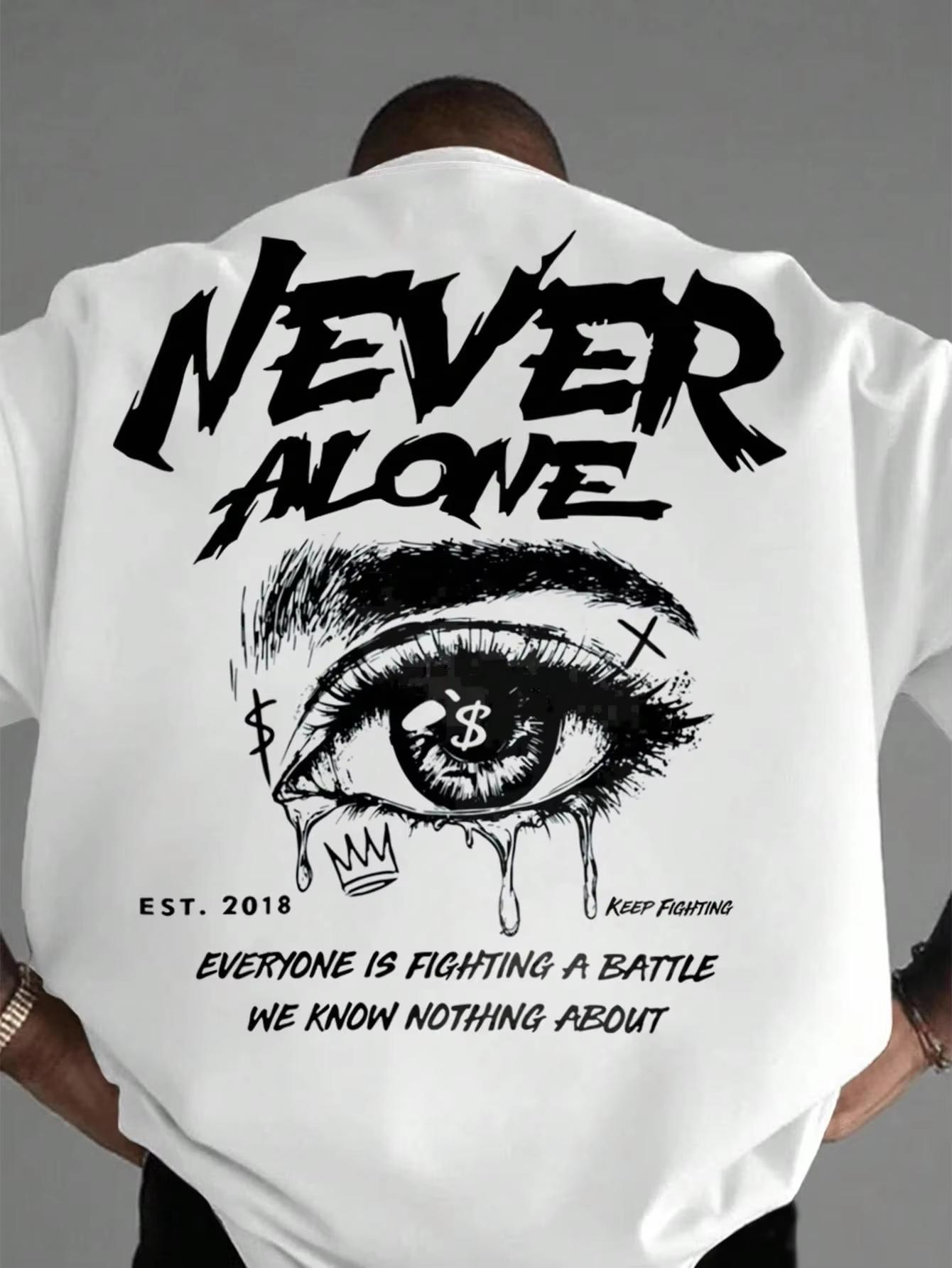 

The New Mens Tshirt for The Summer of 2026 Features A Casual Fashionable Comfortable Soft and Breathable 2D Letter Print 4XL