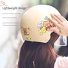 Dual-Visor Half Helmet for Electric Motorcycle Scooter, All-Season Sun Protective Safety Riding Helmet for Men Women