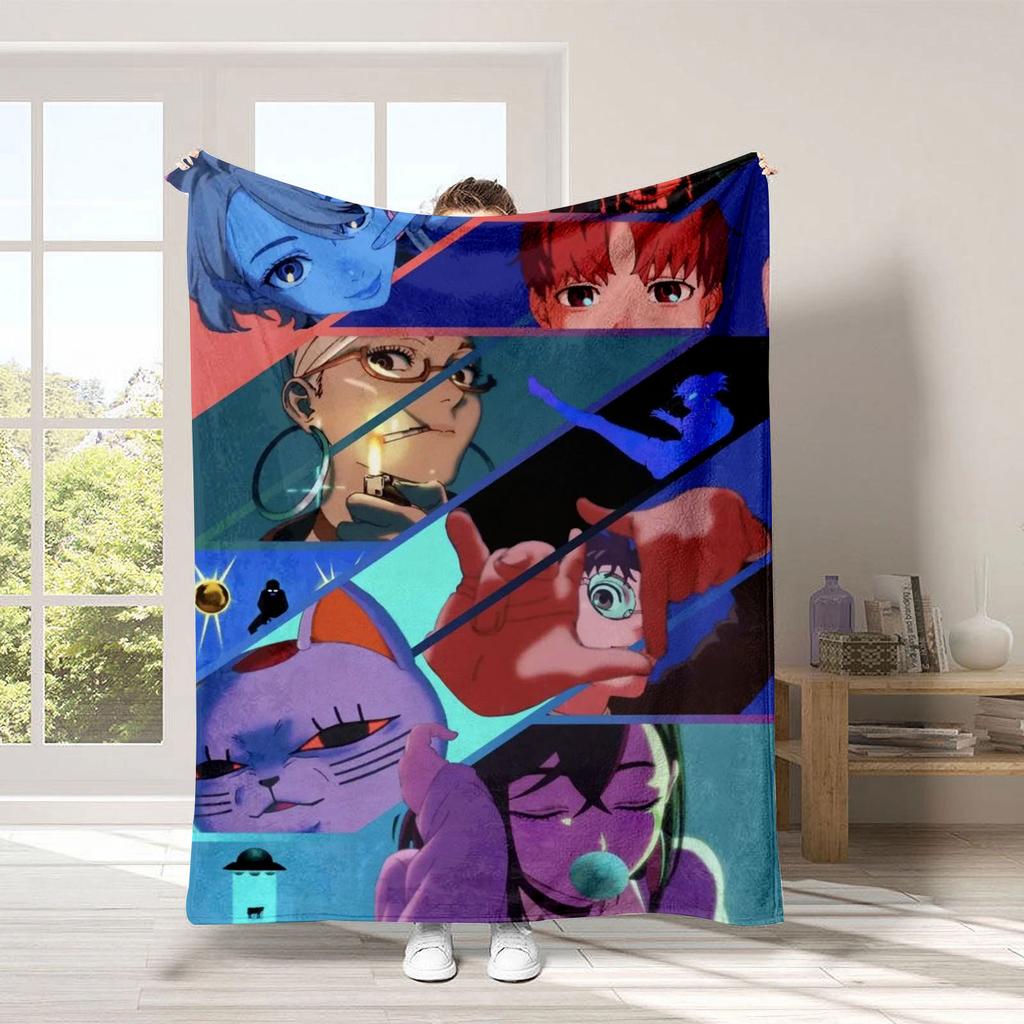 DAN-DA-DAN Blanket Anime Throw Soft Rug Enough Sofa Camping Home Decoration King Size Gift For Fans Warm Fluffy Winter Blanket