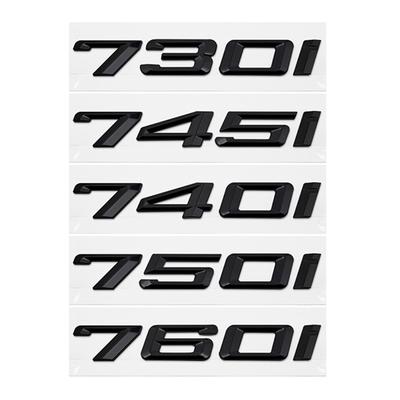 3D ABS Car Trunk Letters Logo Decals Badge Emblem Sticker For 7 Series 730i 740i 745i 750i E38 E65 E66 F01 F02 G11 G12
