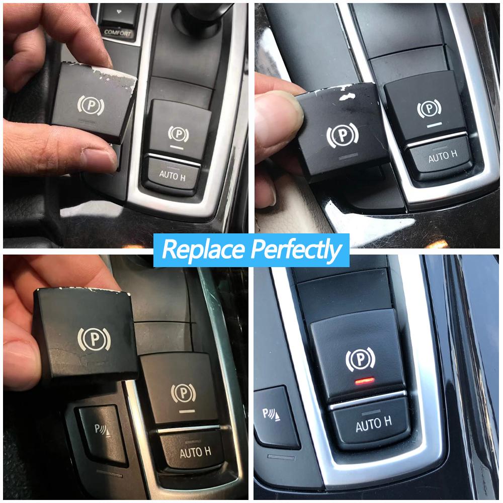 Car Handbrake Parking Brake P Button AUTO Switch Cover For BMW M5 F01 F02 F07 F10 F11 F12 F15 F16 F25 F26 61312822518
