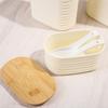 Wooden Lid Food Storage Jar - Sealed Kitchen Organizer Container With Lid For Efficient Pantry Storage And Organization