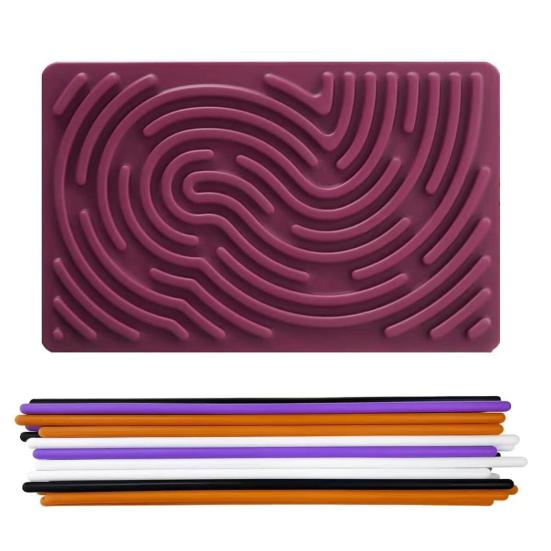 

Сенсорная развивающая доска Успокаивающая Снятие стресса Красочная силиконовая палочка Игрушка Развитие мелкой моторики Обучающая развивающая доска Игра для детей вино красного