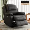 Electric Massage Leather Recliner: Space Capsule Rocking Chair for One
