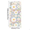 Daisy Flower Static Cling Film for , Nonadhesive Glass Decal Home Decor