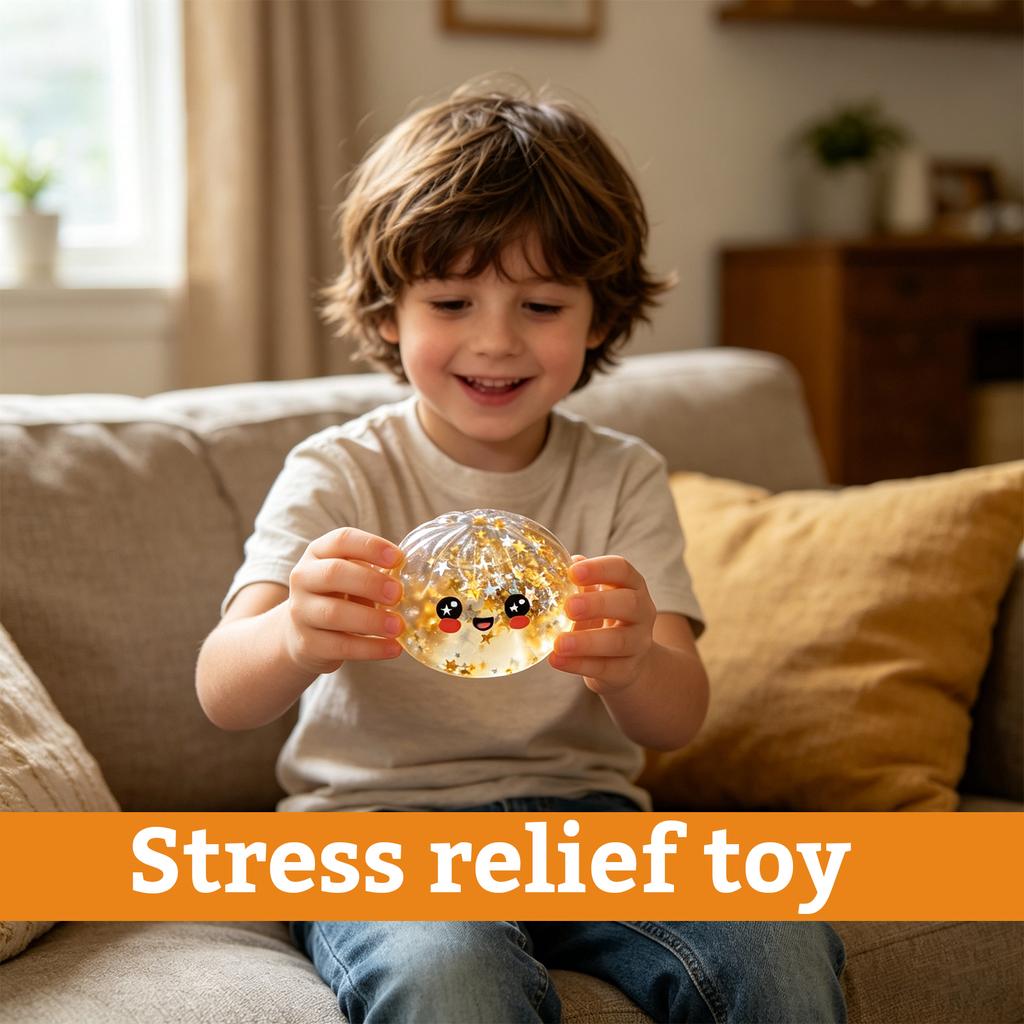 Squeeze Toy Steamed Bun Shape Stress Relief Ball In Steamer Basket Sensory Toy for Hand Exercise and Relaxation