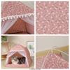 Cat Tent Bed Pet Cat House Closed Cozy Puppy Cage with Floors Pet Dog House Calming Cat Beds Puppy Kennel Tents Pet Supplies