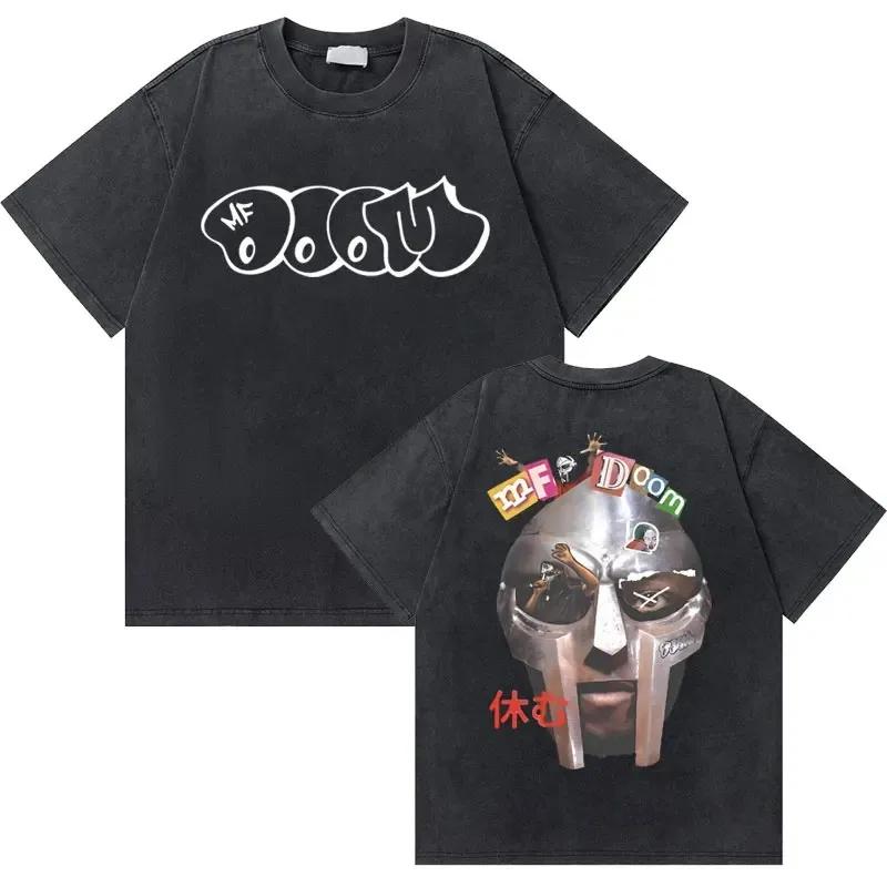 

Репер Mf Doom MM FOOD Doomsday Графічна футболка Чоловіча Жіноча Хіп-хоп Реп Випрана Вінтажна Футболка Чоловіча Мода Круті Оверсайз Футболки L