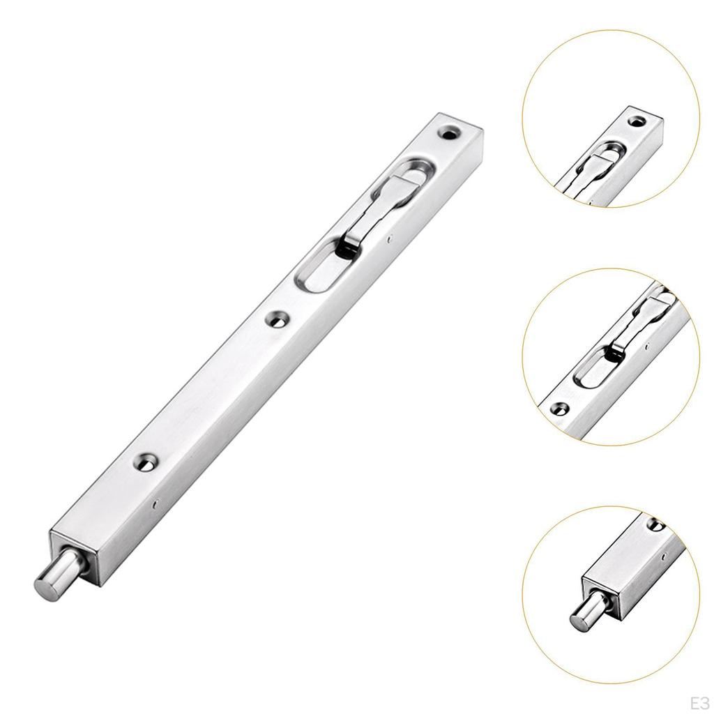 Flush Bolt , Sturdy Wear Resistant Easy To Use Practical Hardware Concealed Latch for Apartment