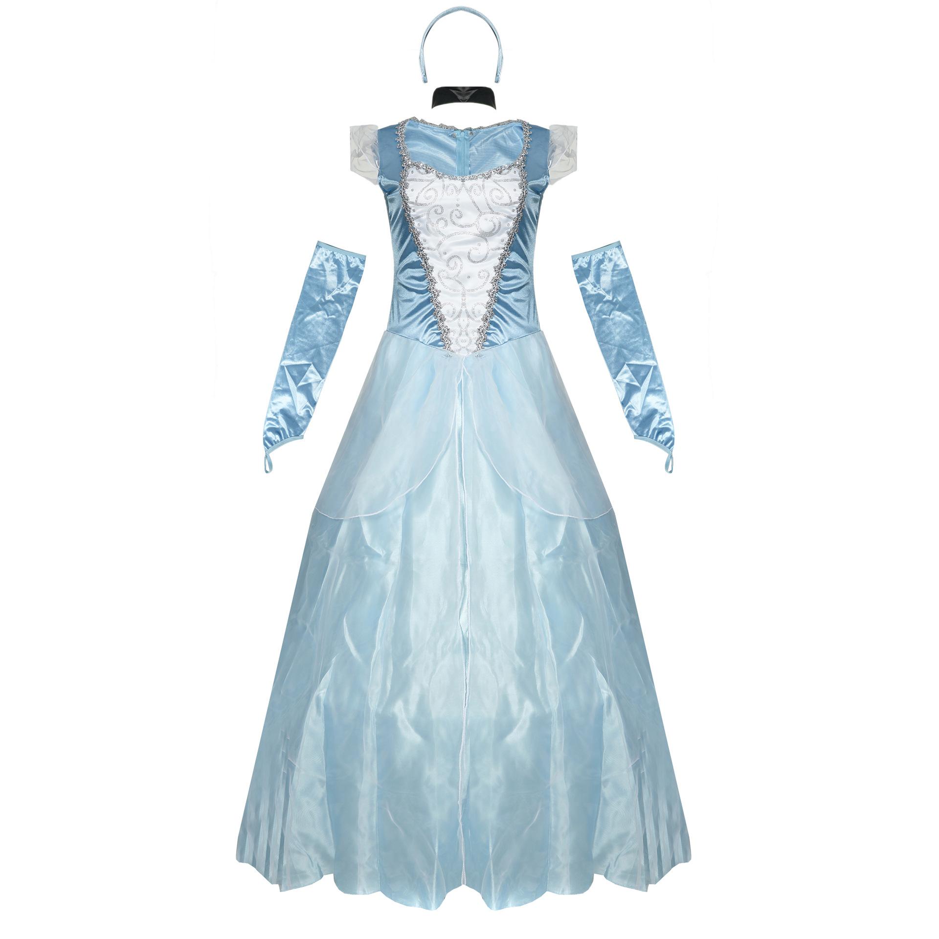 

Halloween costume, dress dress, court Snow White dress beautiful woman and beast Elsa dress M