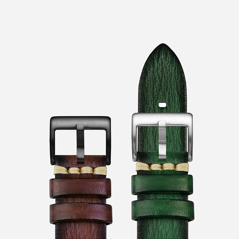 Watchband Vintage Genuine Leather Watchbands 20mm 22mm 24mm Black Dark Brown Men Cowhide Watch Band For Panerai for SEIKO