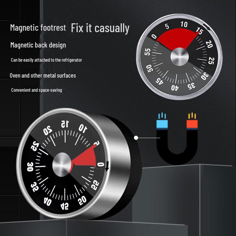 Stainless Steel Magnetic Kitchen Timer