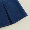 Citgeett Kids Infant Girl Denim Skirt Elastic Waist A-line Pleated Short Jean Skirts Casual Clothes