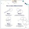 126PCS Rainbow Balloon Garland Arch Set Suitable for Birthday Parties Wedding Engagement Decoration Anniversary Decoration