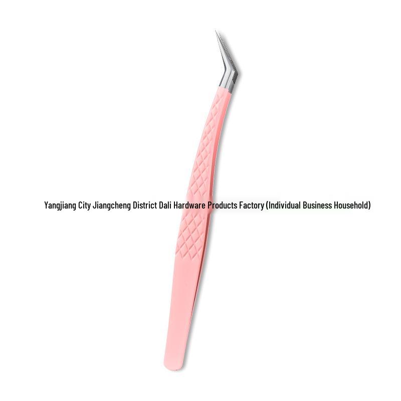 Precision Fiber Tip Eyelash Tweezers for Detailed Grafting and Blooming