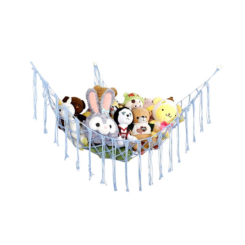 Cross-border Children's Handmade Cotton Rope Doll Storage Hammock