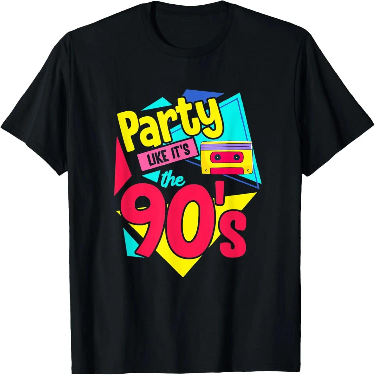1990 Party Like It s The 90 s Nineties Music Party T-Shirt S