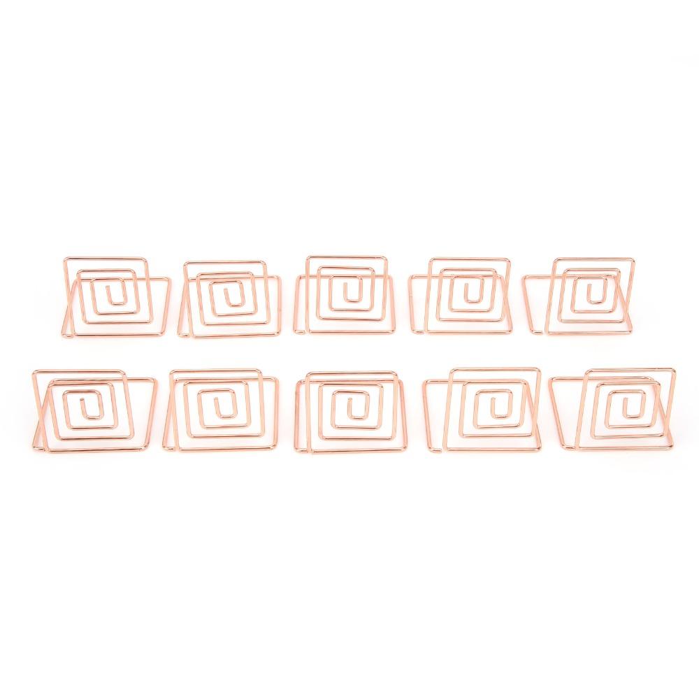 10Pcs Silver/ Rose Gold/ Gold Table Number Holders Metal Material Picture Holder Wedding Event