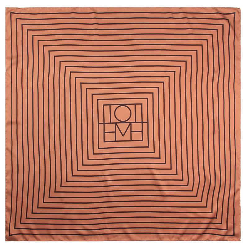 POBING Manual Hand Rolled Twill Silk Scarf Women Animals Kingdom Square Scarves Echarpes Foulards Femme Wrap Bandana Hijab 90CM