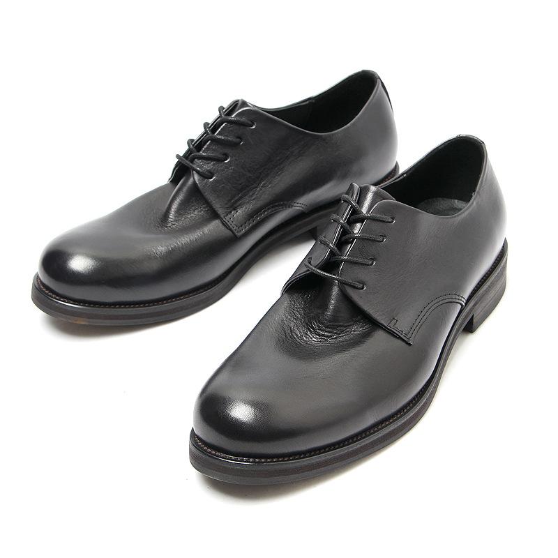 8401-2 Hand-Polished Old Leather Shoes Men'S Round Head Leather Shoes British Fashion Leather Trendy Shoes