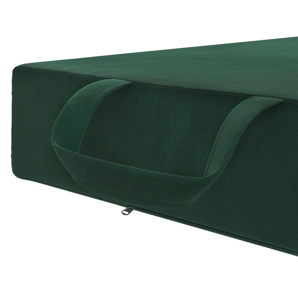 Folding Sofa Bed 75 x 63 x 45 cm Dark Green