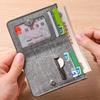 Canvas Men's Short Wallet Credit Card ID Card Holder Wallet Business Casual Slim Fit New Fashion Men's Youth Money Clip