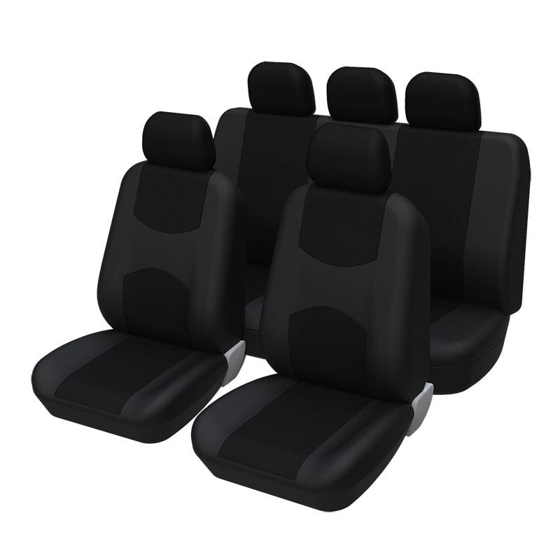 

AUTOYOUTH Car Seat Cover Detachable HeadrestsPolyestor Universal Seat Covers For Car For WARTBURG 353 Tourist For VECTOR M12 Black full set