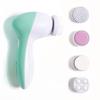 7-in-1 Electric Facial Cleansing & Massage Brush with Rotating Silicone Head