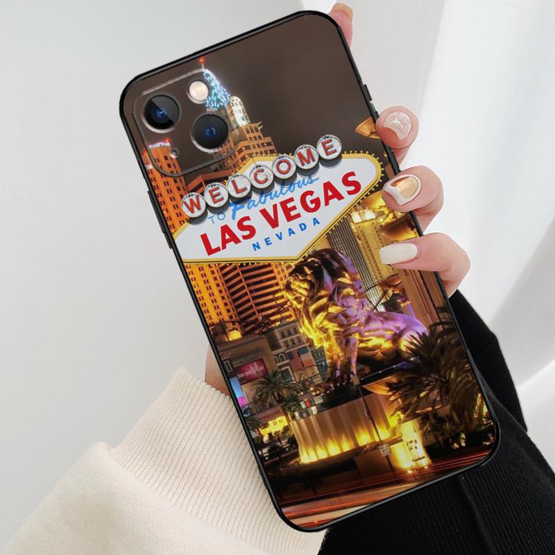 Las Vegas Sign LIGHTS Nevada Rome Phone Case For iPhone 17 Pro Max 16 15 11 13 12 14 Pro Max mini 15 16 Plus 16e 17 Air Cover